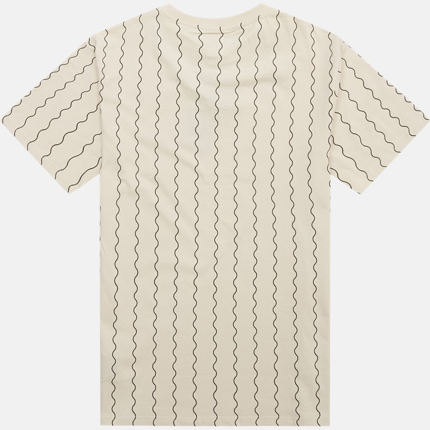 Karl Kani T-shirts SMALL SIGNATURE ZICZAC PINSTRIPE TEE KM233 OFF WHITE